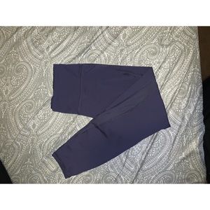 purple athletic leggings